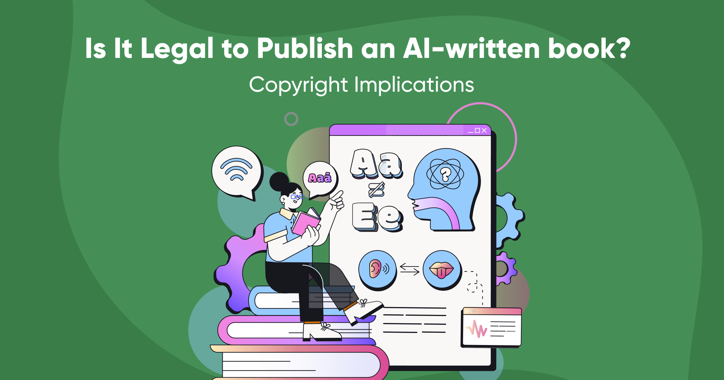 is it legal to publish a book written by ai